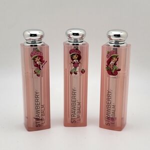 STRAWBERRY SHORTCAKE 3-Pack Lip Balm Bundle NEW